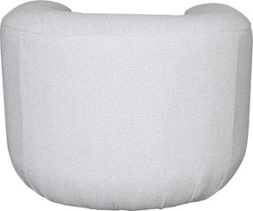 Designerski fotel z tkaniny szenilowej Nua N88-100