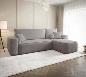 Szary nowoczesny narożnik z funkcją spania G3-C54