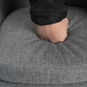 HOMCOM Zestaw 2 stołki barowe z poduszką Beżowe krzesła bistro do kuchni | Aosom PL