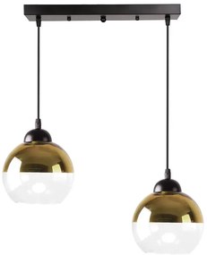 Nowoczesna czarno-złota lampa wisząca - D236 M6-Z92