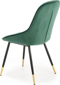 Tapicerowane krzesło glamour z poduszką na siedzisku K437