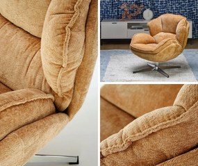 Fotel wypoczynkowy z grubymi poduchami Guido Halmar