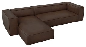 Ciemnobrązowy skórzany narożnik (lewostronny) Madame – Windsor &amp; Co Sofas