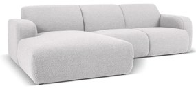 Jasnoszary narożnik z materiału bouclé (lewostronny) Molino – Micadoni Home
