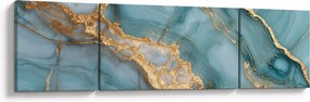 Obraz - Turkusowy marmur (170x50 cm)
