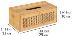 Rattanowo-bambusowy pojemnik na chusteczki Allegre – Wenko