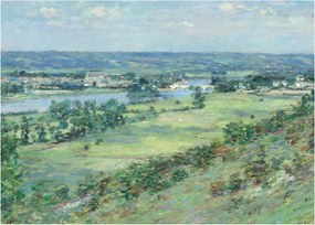 Obraz - Theodore Robinson, The Valley of the Seine, From the Hills of Giverny, reprodukcje (70x50 cm)