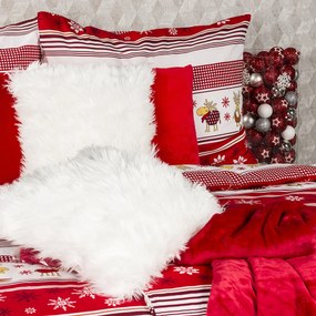 4Home Świąteczna pościel bawełniana Renifery, 160 x 200 cm, 70 x 80 cm