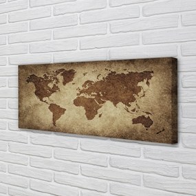 Duży obraz na płótnie Mapa w Stylu Vintage