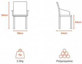 Fotel rattanowy Night 52 x 56 x 84 cm