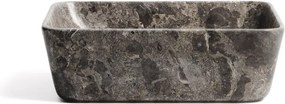 Szara kamienna umywalka 40x40 cm Darnen – Kave Home