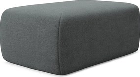 Pufa - z tkaniny strukturalnej - szary - KAPUA