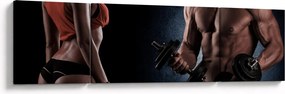 Obraz - Fitness (170x50 cm)