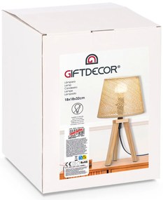 Lampka nocna boho NATURAL, 32 cm