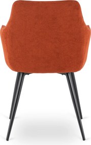 Krzesło Tapicerowane do Salonu NAWARA Rude Nowoczesne