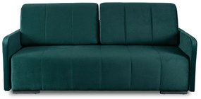 Sofa Rozkładana z Funkcją Spania IBIZA Dwuosobowa Zielona Nowoczesna do Salonu