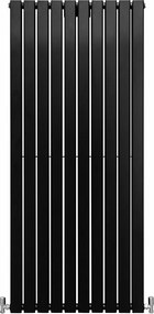 Grzejniki panelowe designerskie, matowo czarne, 1600 mm x 700 mm