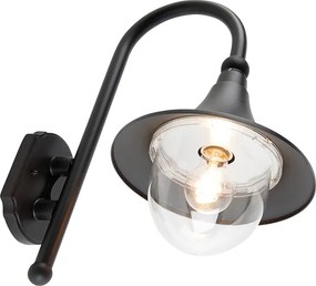 Inteligentna lampa ścienna zewnętrzna czarna IP44 z WiFi A60 - Daphne