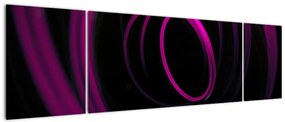 Obraz - fioletowe kresek (170x50 cm)
