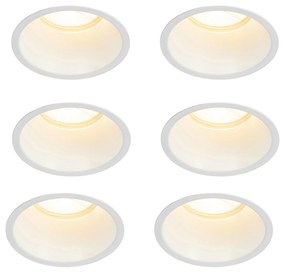 Zestaw 6 białych opraw LED GU10 70 mm IP44 - Dept Nowoczesny Oswietlenie wewnetrzne