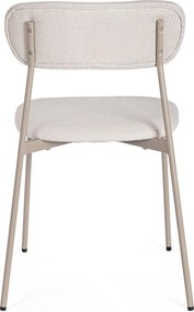 Szarobrązowe tapicerowane krzesło Inka – Yes Everyday