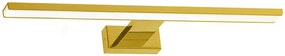 Złoty kinkiet LED łazienkowy - N014-Folind 13,8W 60x11,5x4 cm