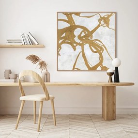 Ręcznie malowany obraz 100x100 cm Goldplay – Malerifabrikken