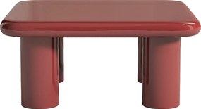 Stolik kawowy MDF - Bordowy lakierowany  - TAMISDA