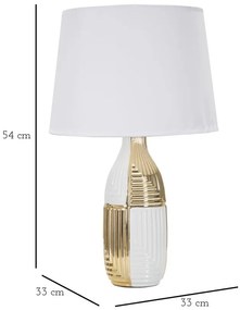 Ceramiczna lampka nocna, glamour, Ø 33 cm