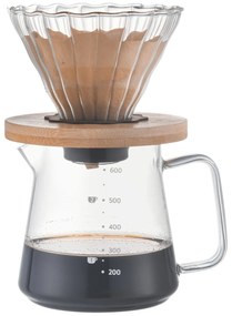 4Home Zestaw do parzenia kawy przelewowej Dripper, 600 ml