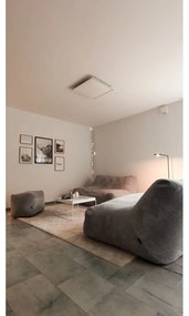 Kremowy worek do siedzenia z materiału bouclé Sofa Tube 160 – SLOWDOWN