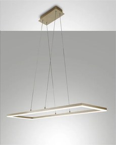 Lampa sufitowa LED Bard 52W 3394-45-225 matowe złoto Fabas Luce