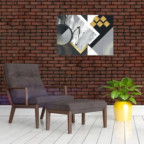 Obraz - Teksturowany kolaż (70x50 cm)