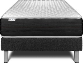 lózka z materacem VITAL MEMO ONE 120 x 200 cm Rama lózka Czarny