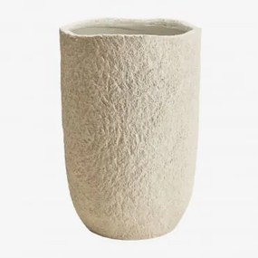 Doniczka Z Cementu Nuria Biała & Ø35 Cm - ↑55 Cm - Sklum