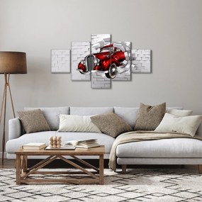 Obraz - Czerwony samochód (125x70 cm)
