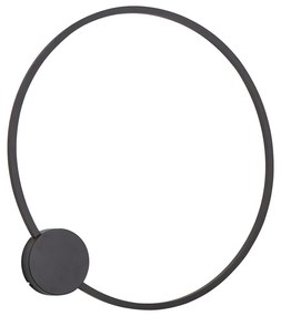 Designerski kinkiet czarny 67 cm z LED z 3-stopniową regulacją ściemniania - Anello