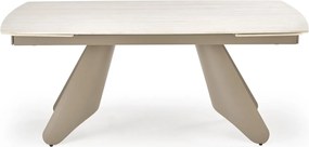 Rozkładany stół z blatem ze spieku w kolorze trawertynu Salix Halmar