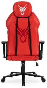 Fotel Gamingowy Obrotowy NEXON Czerwony Nowoczesny