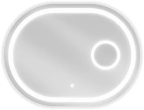 Mexen Umba lustro łazienkowe podświetlane z lusterkiem kosmetycznym 100 x 80 cm, LED 6000K, antypara - 9822-100-080-611-00