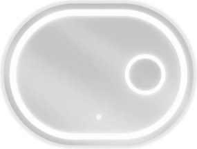 Mexen Umba lustro łazienkowe podświetlane z lusterkiem kosmetycznym 100 x 80 cm, LED 6000K, antypara - 9822-100-080-611-00