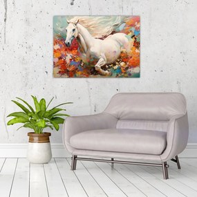 Obraz - Malowanie konia (70x50 cm)