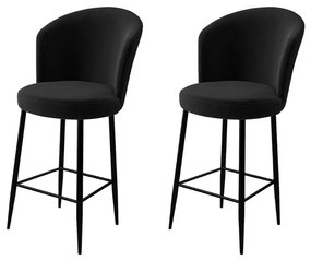 Zestaw krzeseł barowych Alte Black, 2 szt., 2 szt.
