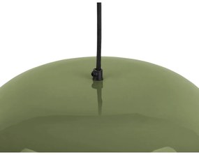 Zielona lampa wisząca z metalowym kloszem ø 40 cm Dome – Leitmotiv