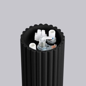 Plafon HALO czarny IP44 ryflowany SOLLUX  LIGHTING