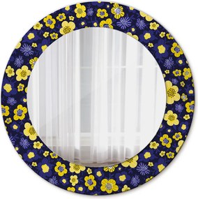 Lustro dekoracyjne okrągłe Słodkie małe kwiaty