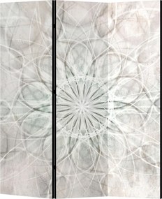 Parawan pokojowy 3-częściowy 135x172 Dwustronny dekoracyjny minimalistyczny zen Szary Szara Geometryczna Rozeta