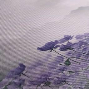 Obraz - Fioletowe kwiaty w górach (170x50 cm)