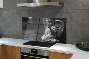 Szklany Panel Posążek Anioła