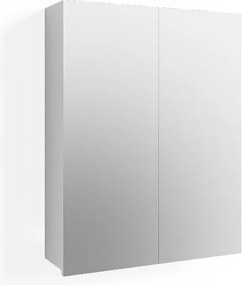 Szafka z lustrem w łazience biały wysoki połysk 60x17.2x77 fredd